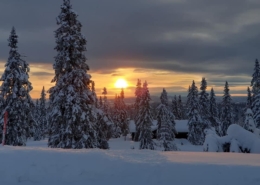 Sjusjøen Hytte Vinter